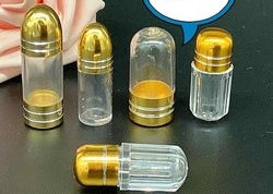 Golden 5g Kapsul Pil Plastik Kosong ISO9001 Blister Cover