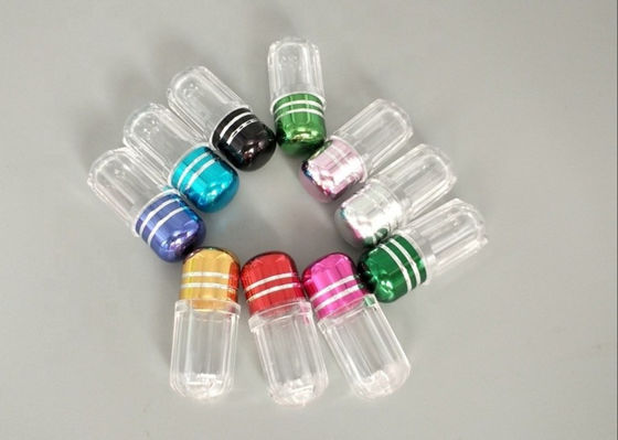Botol Pil Mini 13mm Silinder 2ml Kapsul Pil Plastik Kosong