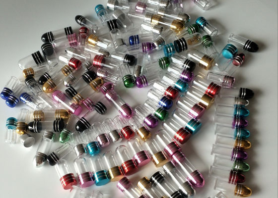 Botol Pil Mini ISO9001 Botol Plastik 3ml Dengan Tutup Logam