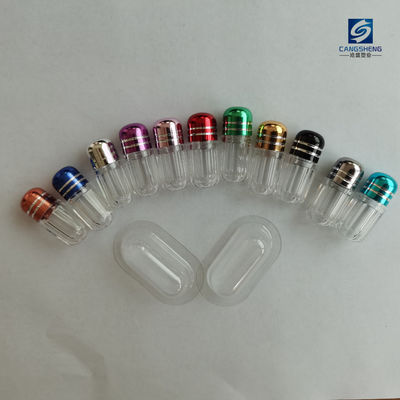 Botol Pil Plastik Kapsul Tunggal 2g Bentuk Silinder