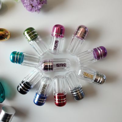 SGS Botol Pil Plastik Kosong 13mm Satu Kapsul Bentuk Peluru