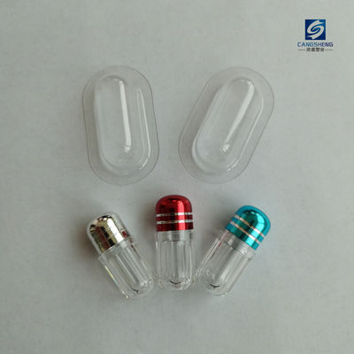 Botol Kapsul Tunggal Heksagonal 12mm 2g Botol Pil Badak