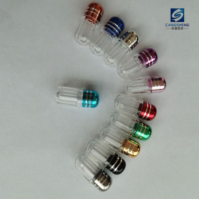 Botol Kapsul Tunggal Heksagonal 12mm 2g Botol Pil Badak
