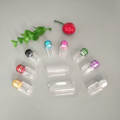 Plastik Blister Single Pill Container 3ml ISO9001 Metal Cap