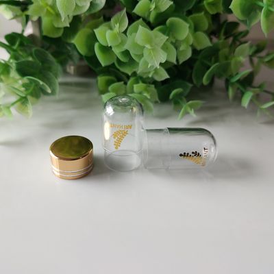 Botol Pil Mini ISO9001 Botol Plastik 3ml Dengan Tutup Logam
