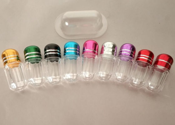 3g Mini Botol Kapsul Plastik Botol Plastik ISO9001 Dengan Tutup Logam