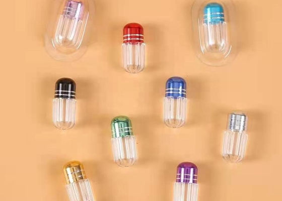 ISO9001 Kapsul Plastik Kecil Ungu 2g Botol Pil Kecil