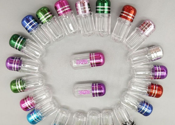 2ml Botol Kemasan Kapsul Merah Muda Suplemen Kesehatan