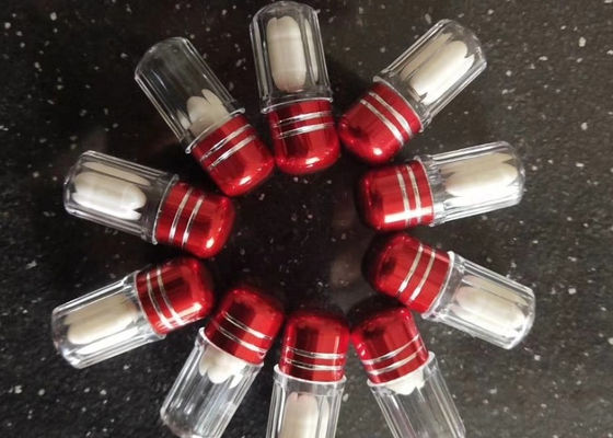 14mm 2ml Single Pill Container PS Botol Plastik Dengan Tutup Logam