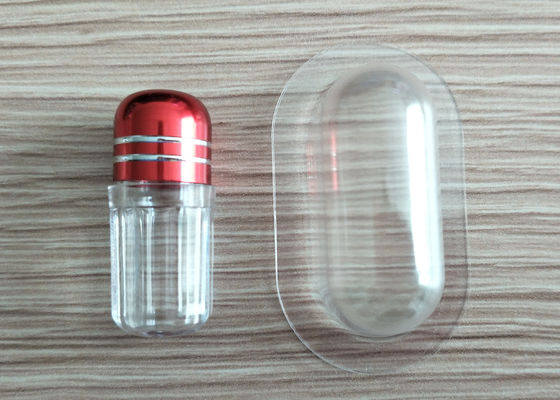 14mm 2ml Single Pill Container PS Botol Plastik Dengan Tutup Logam