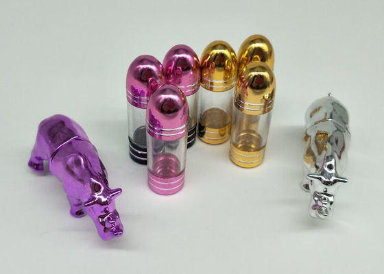 Wadah Pil Tunggal Plastik ABS 3g ODM Rhino Gold Capsules