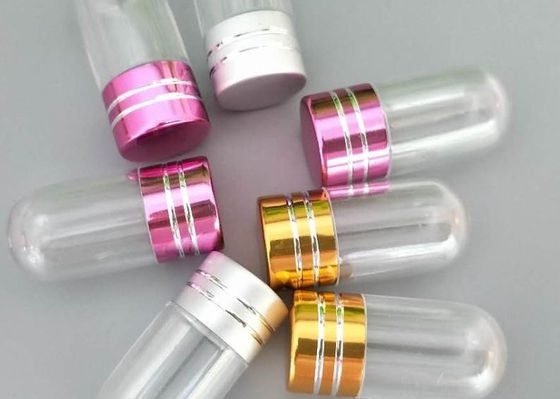 Botol Pil Jelas ISO9001 2ml Kapsul Tunggal Dengan Tutup Logam