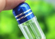 Botol Plastik 3g 13mm Dengan Tutup Logam Batal Blister Kosong Kapsul Shell