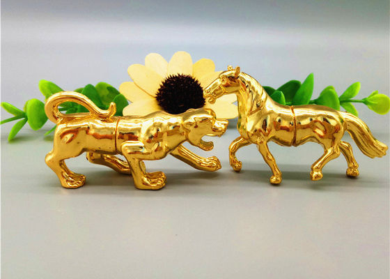 Bentuk Leopard 1g Botol Pil Bening Aluminium Rhino Gold Capsules