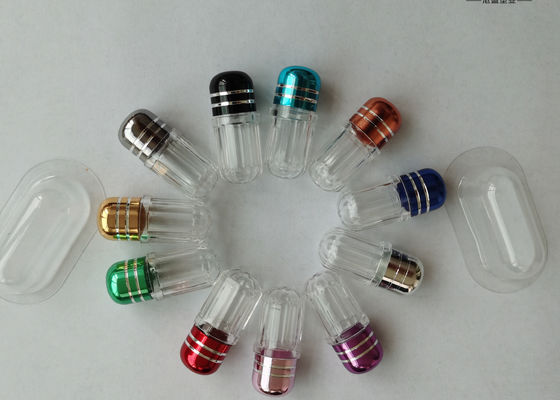 13mm Wadah Pil Plastik Kecil SGS Kemasan Kapsul Tunggal
