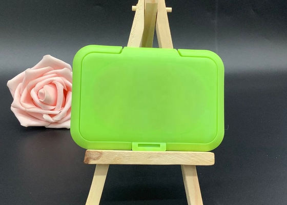 Tutup Plastik Tisu Bayi ISO9001 Tutup Tisu Basah Hijau 100mm