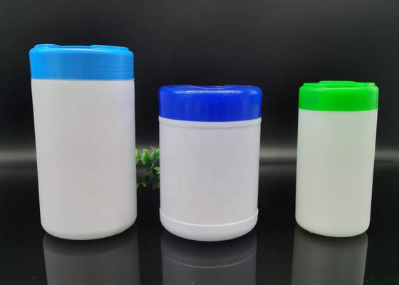 HDPE Wet Wipes Bucket Botol Kemasan Tisu Basah Silinder ISO9001