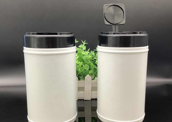 HDPE Wet Wipes Bucket Botol Kemasan Tisu Basah Silinder ISO9001