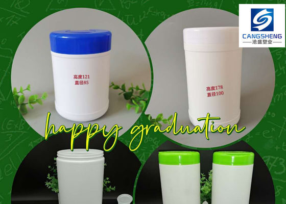 SGS 210mm Tisu Basah Ember Botol Tisu Basah Polypropylene