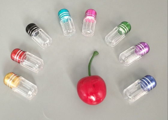 14mm 2ml Single Pill Container PS Botol Plastik Dengan Tutup Logam