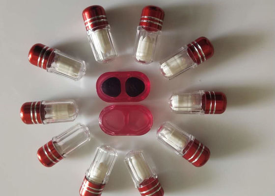 SGS Botol Pil Plastik Kosong 13mm Satu Kapsul Bentuk Peluru