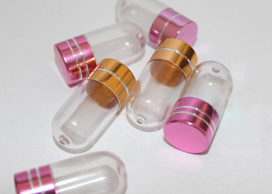 15mm PS Botol Pil Plastik Bening Wadah Satu Kapsul